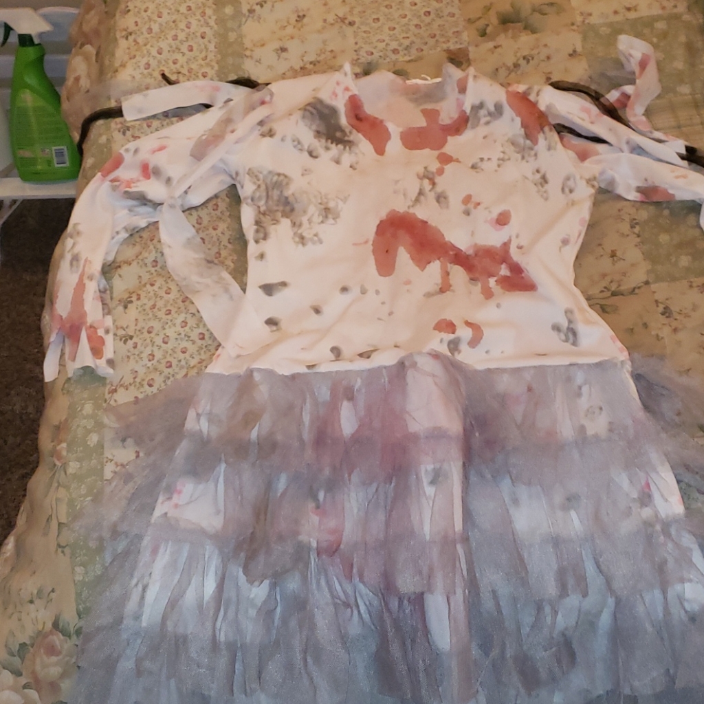 Goth Blood Spat Dress Great For Any Occasion Super Fun Comes With Matching Band